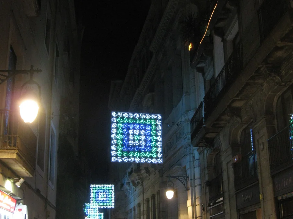 Carrer d'Avinyó historic street in Barcelona's Gothic Quarter