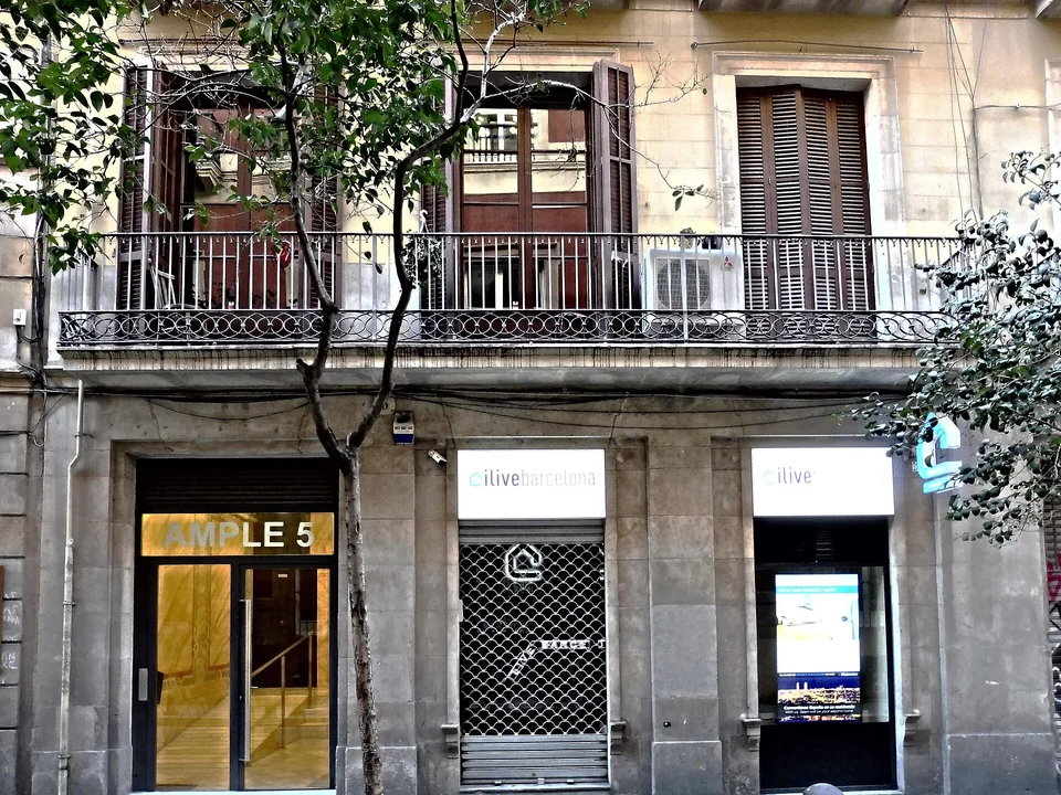 Carrer Ample in the Gothic Quarter, the street the adults-only Wittmore Hotel opens off, Barcelona